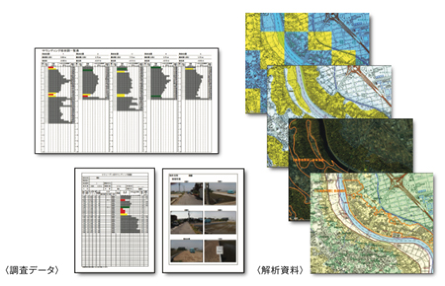 調査データに加え様々な要素で解析します。
